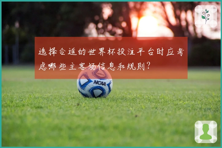 选择合适的世界杯投注平台时应考虑哪些主客场信息和规则？